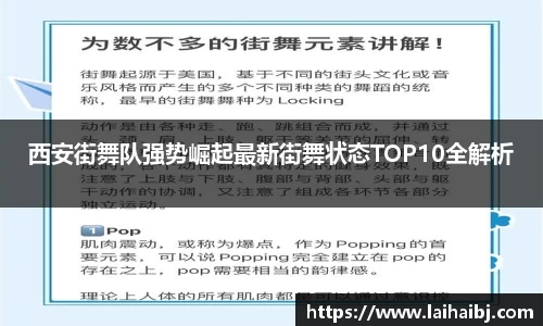 西安街舞队强势崛起最新街舞状态TOP10全解析